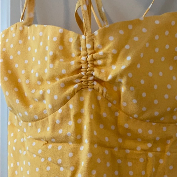 Yellow dotted sun dress - Picture 3 of 6